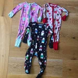 Little Sleepies Zippy Bundle of 3, (2) 3-6 months, (1) 12-18 months